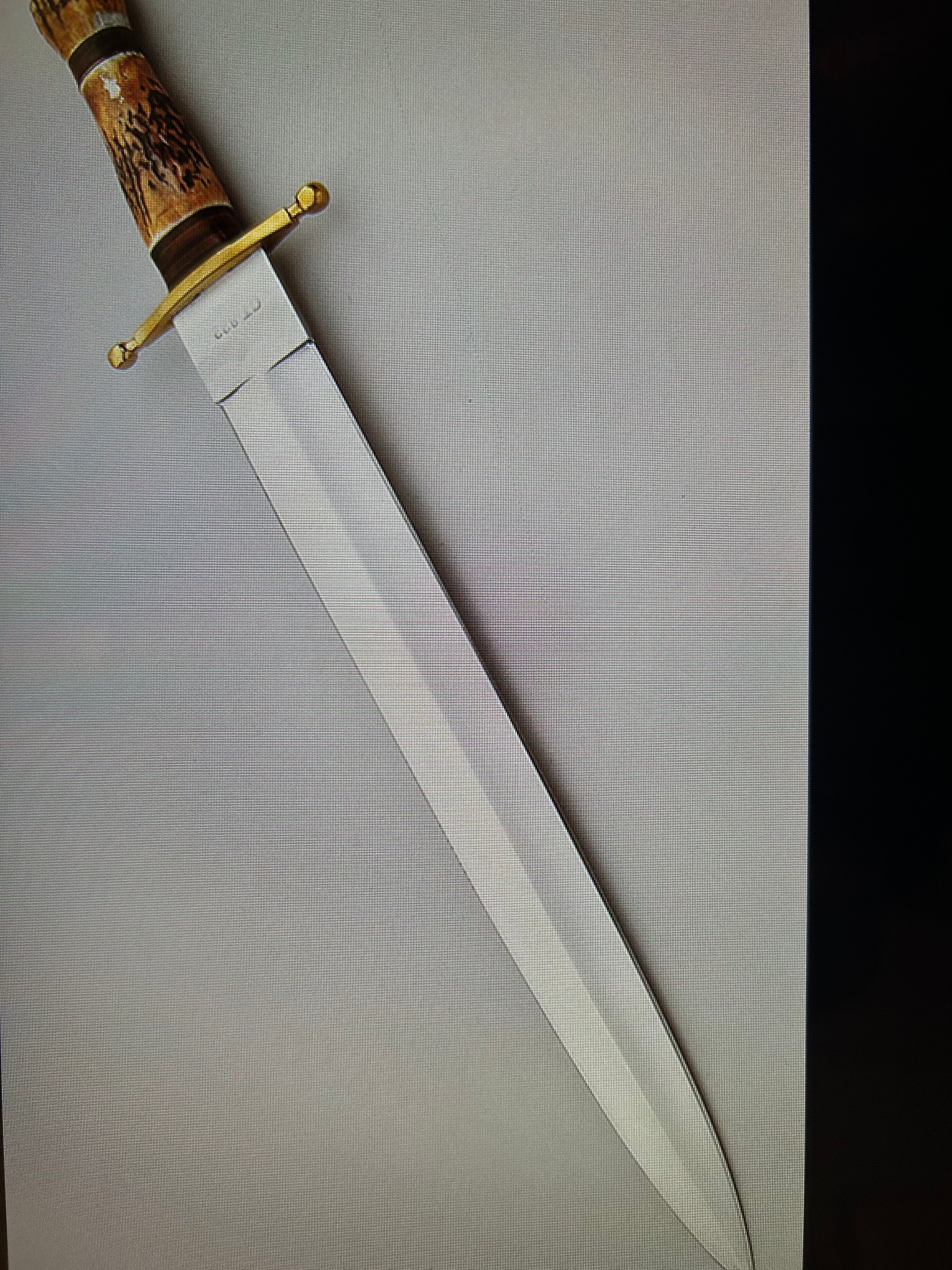 COLT USA KNIVES MODEL FIGHTER 13" BLADE BOWIE ALL PURPOSE FIGHTER KNIFE HIGH CARBON STEEL W/SHEATH PRE-OWNED