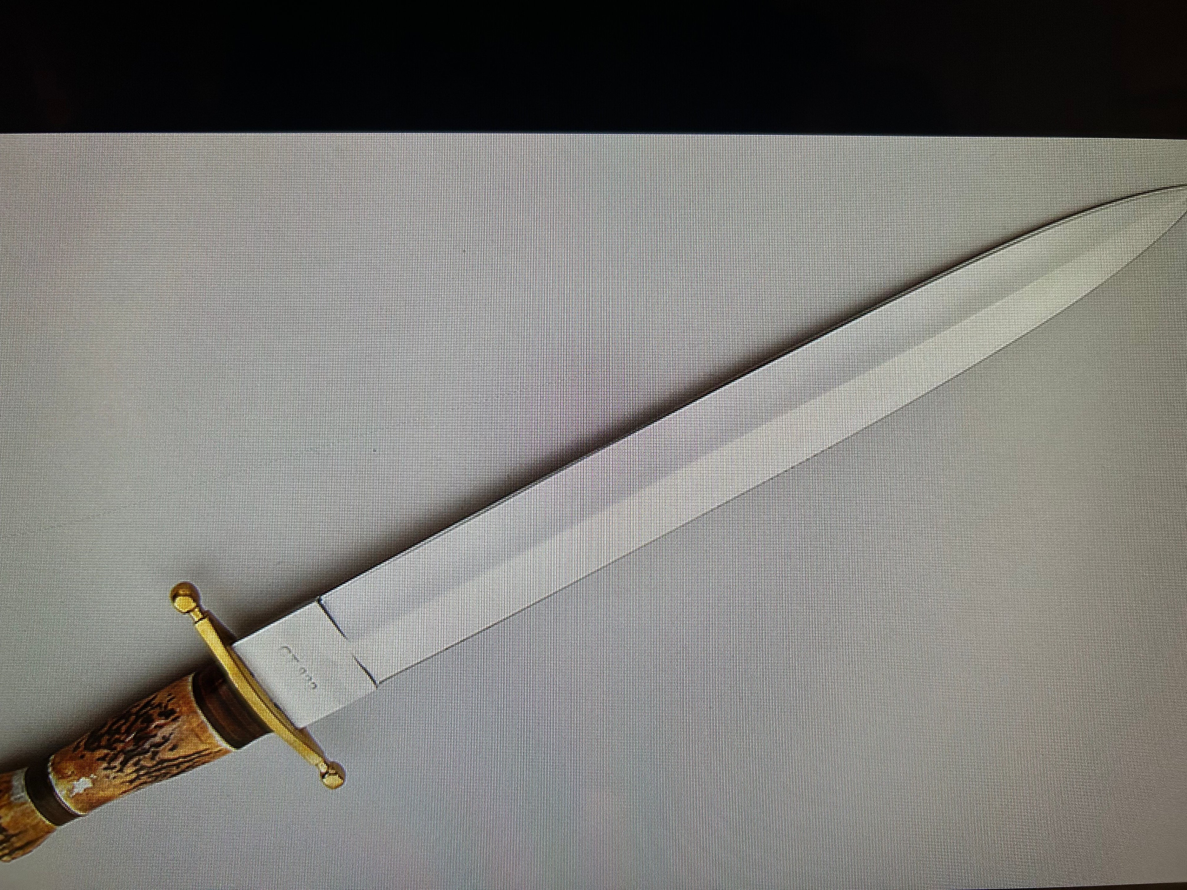 COLT USA KNIVES MODEL FIGHTER 13" BLADE BOWIE ALL PURPOSE FIGHTER KNIFE HIGH CARBON STEEL W/SHEATH PRE-OWNED