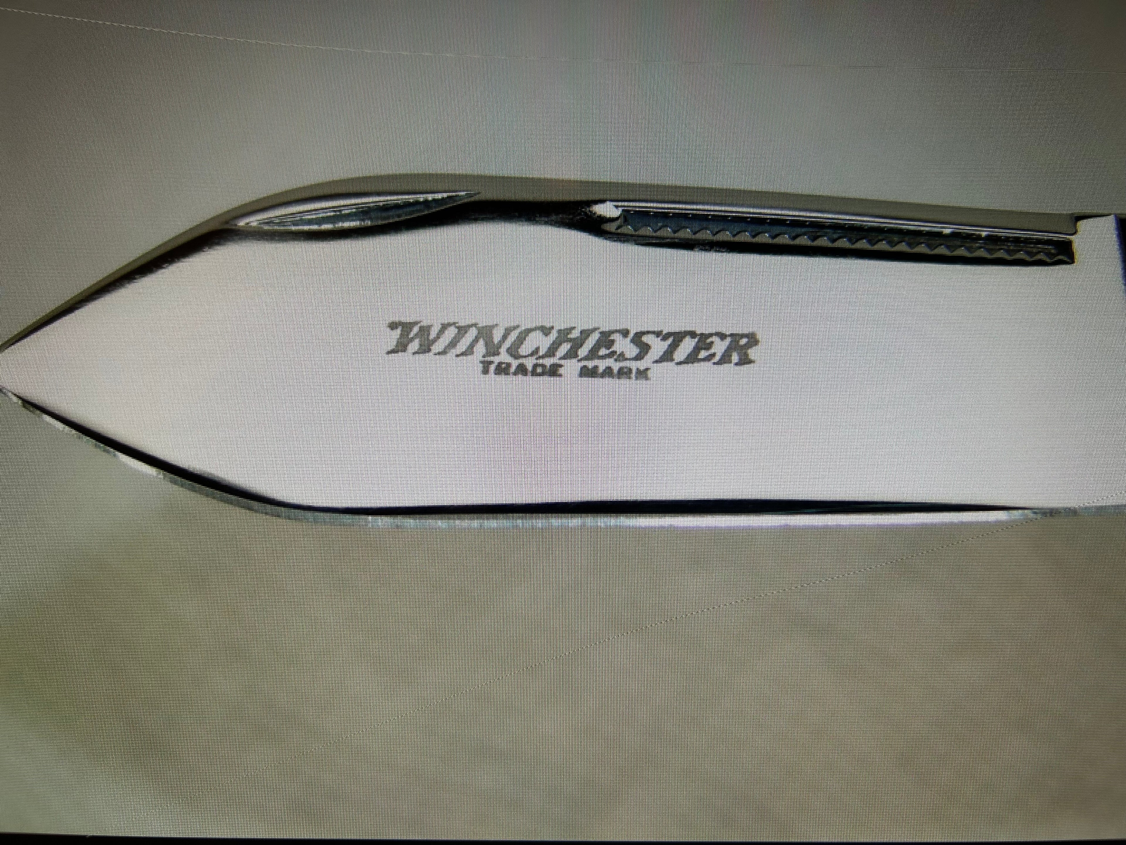 a...Case XX USA Winchester 2010 BH Jumbo Whitter Vintage Buffalo Head Dark Stag Handle Pocket Knife Pre-Owned