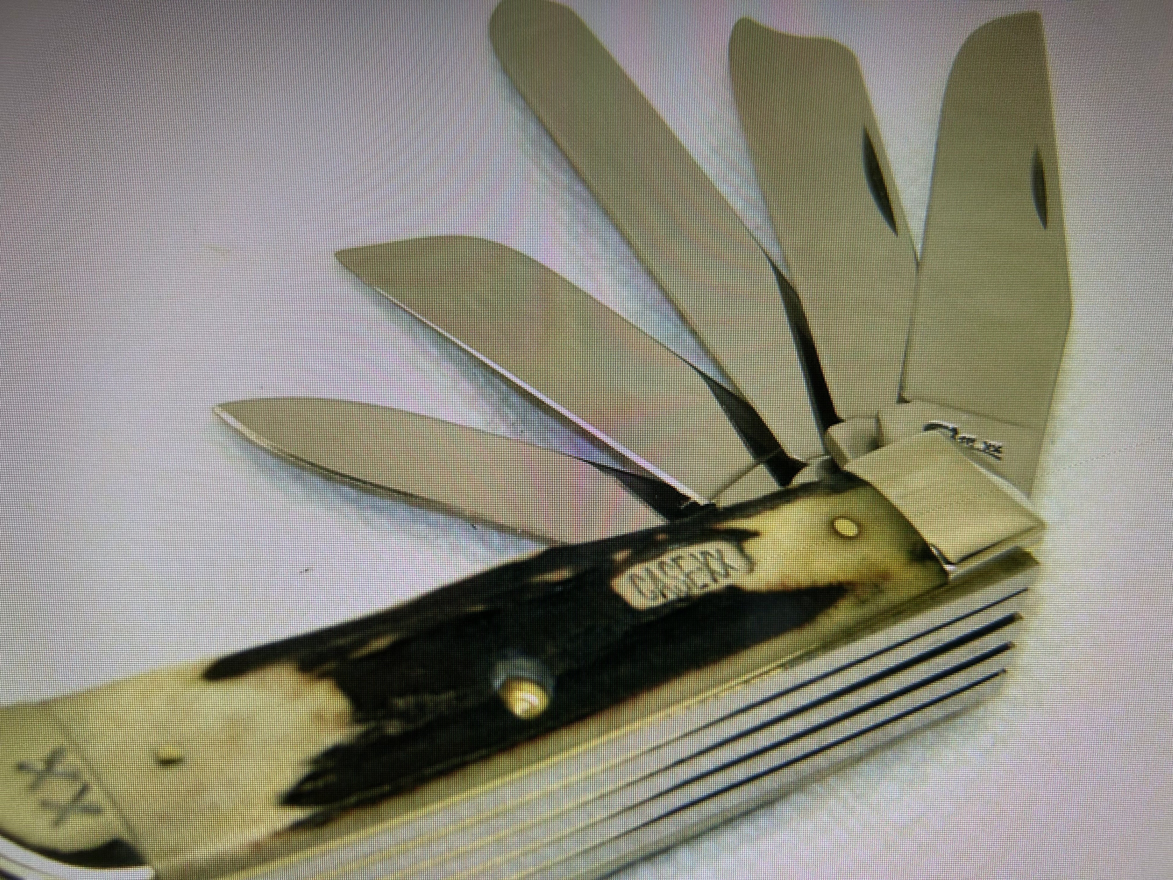 a...Case XX USA Vintage 1997 Trapper Pocket Muti Tool Camping Knife Midnight Stag Handle w/Sheath Pre-OWNED
