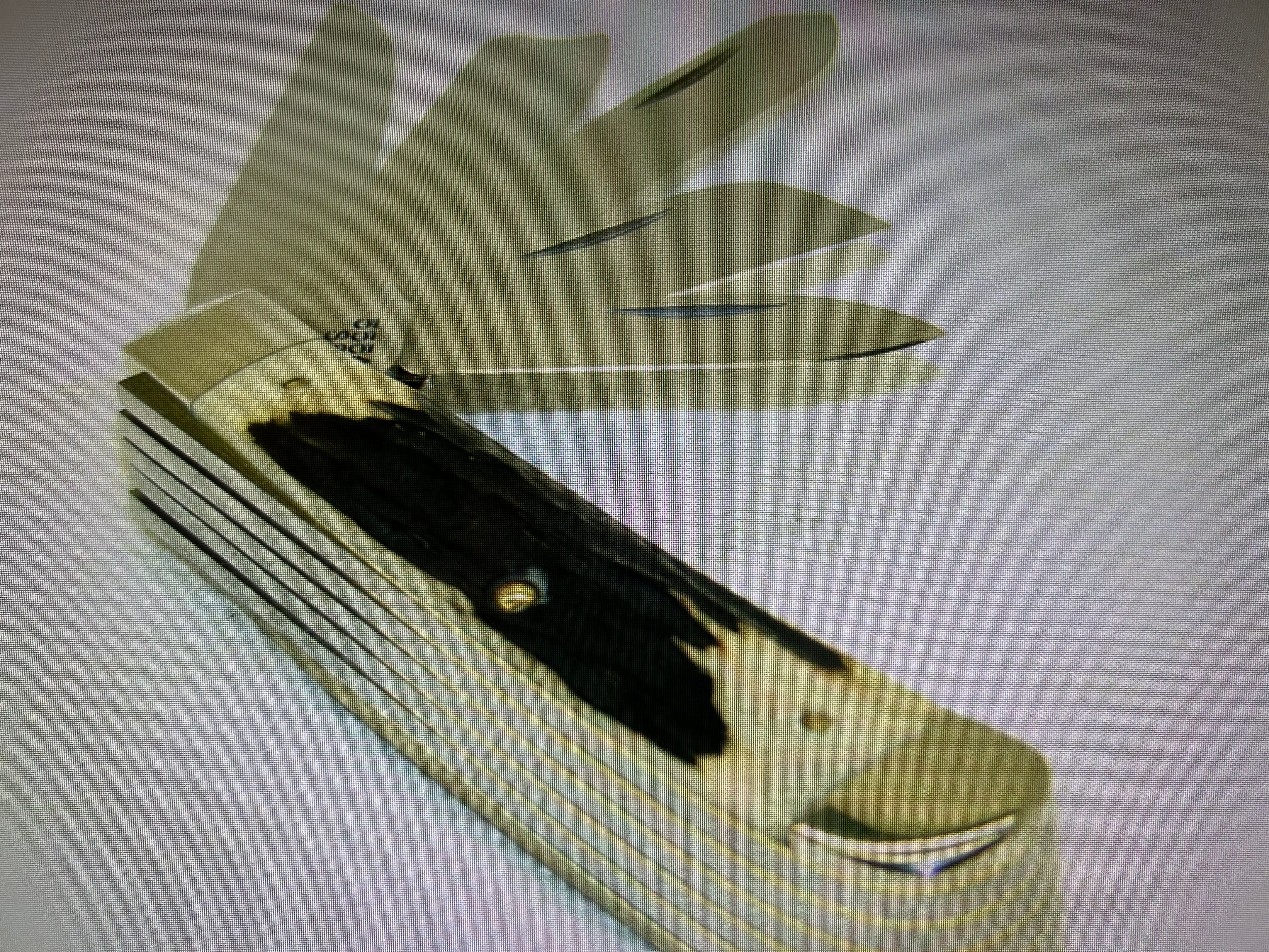 a...Case XX USA Vintage 1997 Trapper Pocket Muti Tool Camping Knife Midnight Stag Handle w/Sheath Pre-OWNED