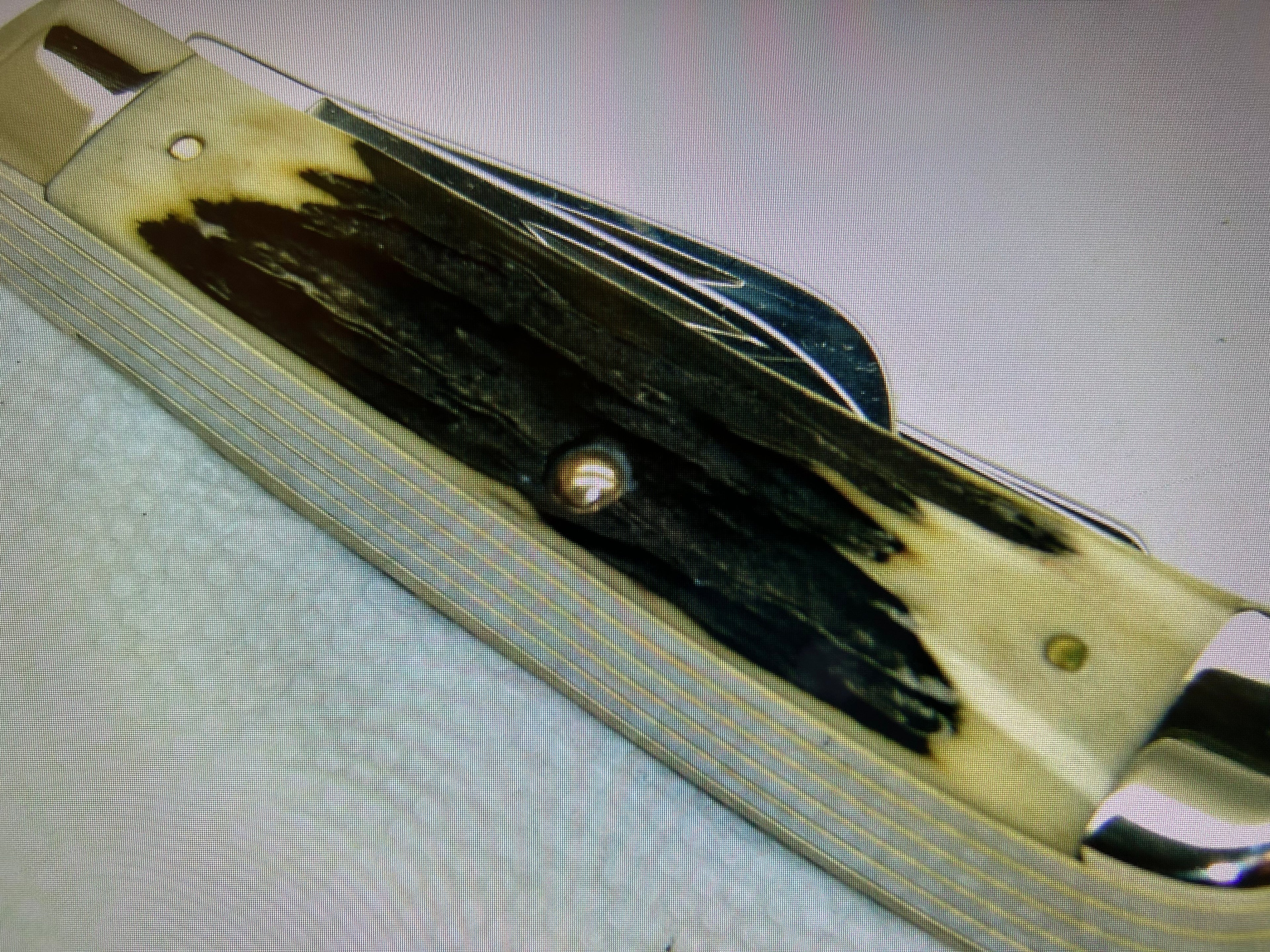 a...Case XX USA Vintage 1997 Trapper Pocket Muti Tool Camping Knife Midnight Stag Handle w/Sheath Pre-OWNED