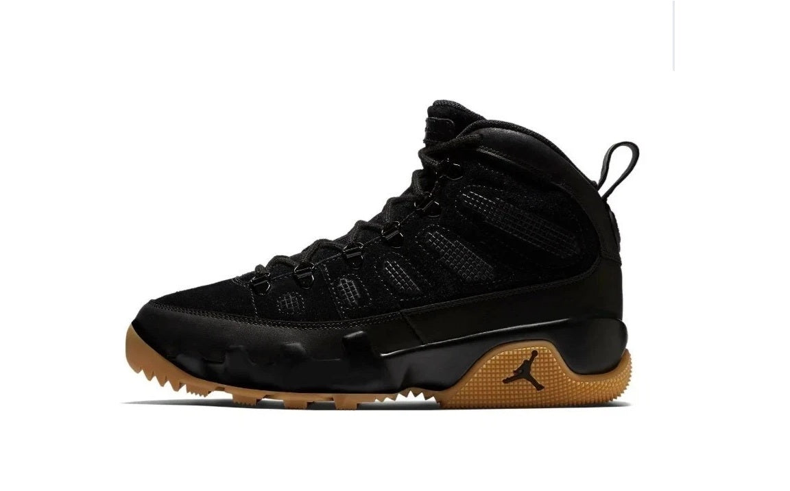 W...AIR Jordan 9 Retro Boot NRG Black Gum Light Brown Size 11 AR4491-025 BRAND NEW