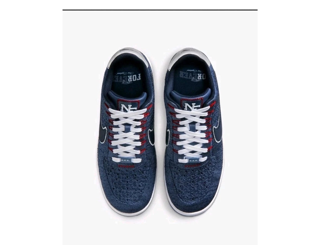 W...Nike Air Force 1 Ultra Flyknit Low New England Patriots Robert Kraft Nor’easte Brand Size 11 NEW