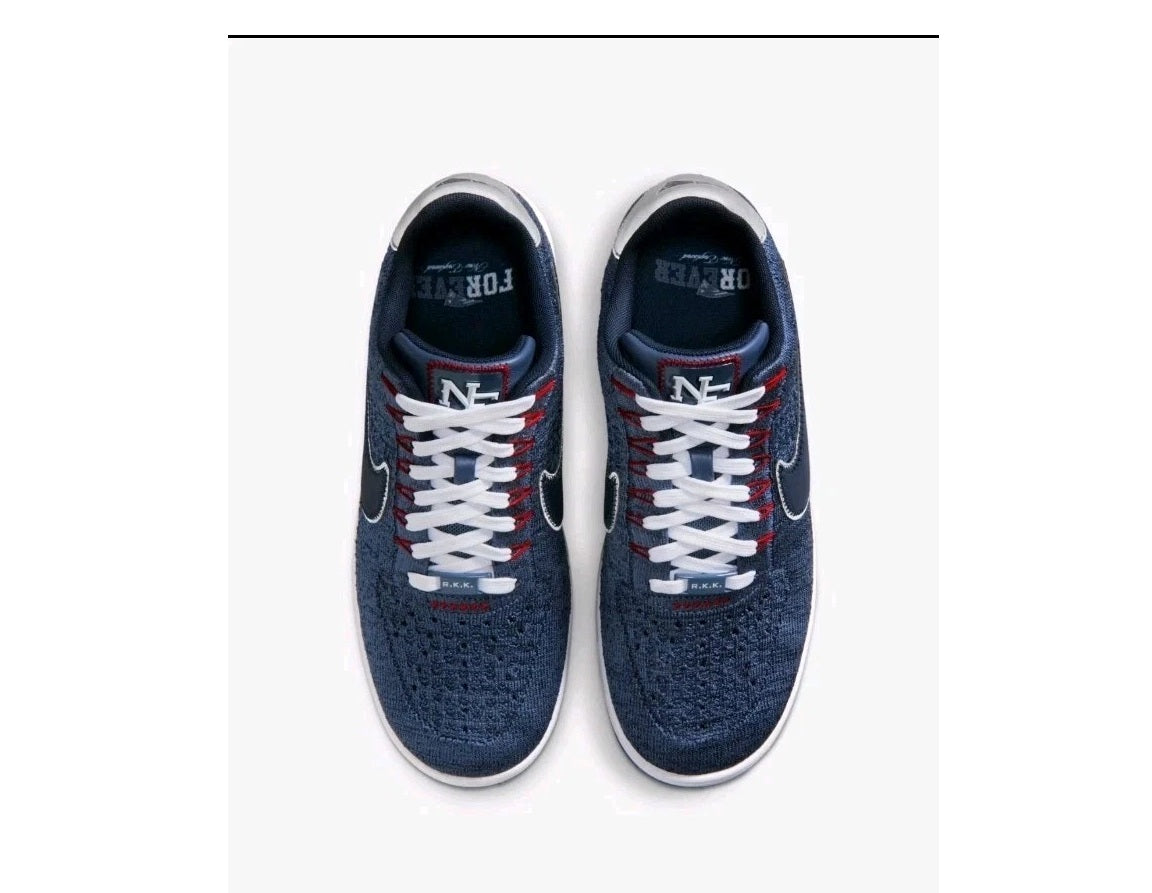 W...Nike Air Force 1 Ultra Flyknit Low New England Patriots Robert Kraft Nor’easte Brand Size 11 NEW