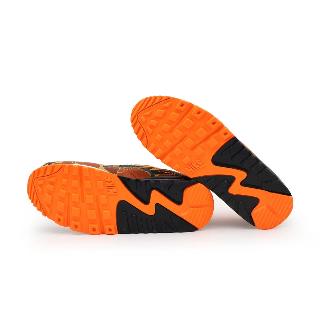 W...NIKE Air Max 90 Total Orange Duck Camo Black Size 11 CW4039-800 Brand NEW