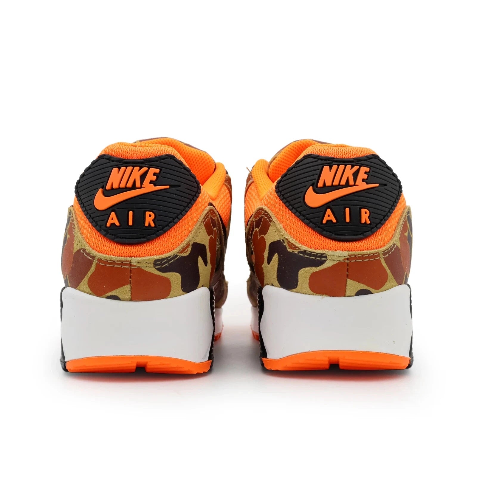 W...NIKE Air Max 90 Total Orange Duck Camo Black Size 11 CW4039-800 Brand NEW