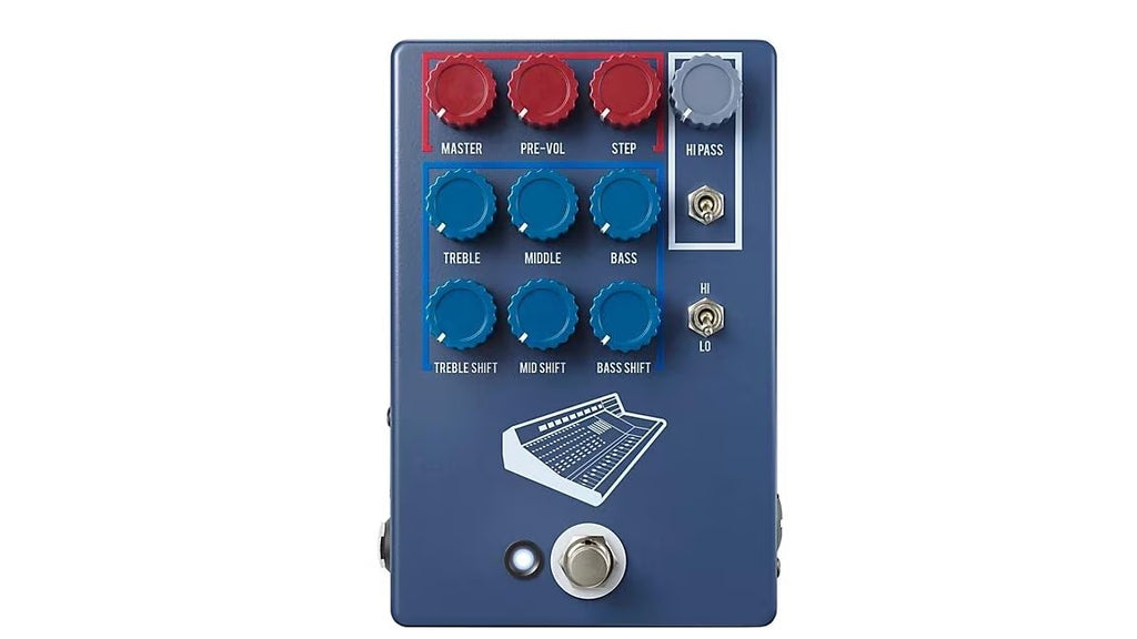 b...JHS Pedals Colour Box V2 10-Year Anniversary Colorway Preamp Pedal Blue New