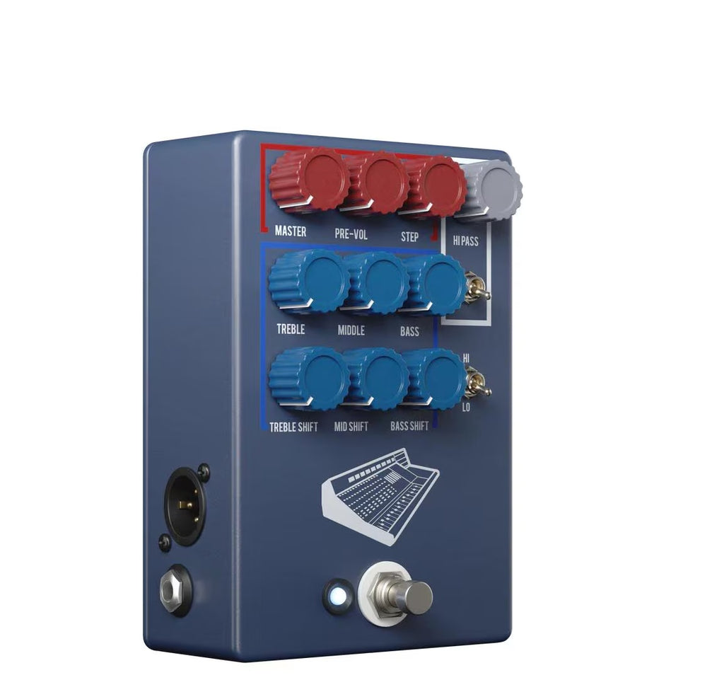b...JHS Pedals Colour Box V2 10-Year Anniversary Colorway Preamp Pedal Blue New