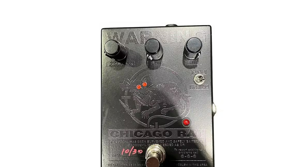b...DAREDEVIL PEDALS CHICAGO Rat Effect Pedal Used