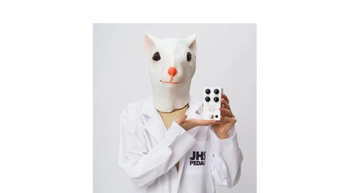 b...JHS White Packrat Distortion Pedal New