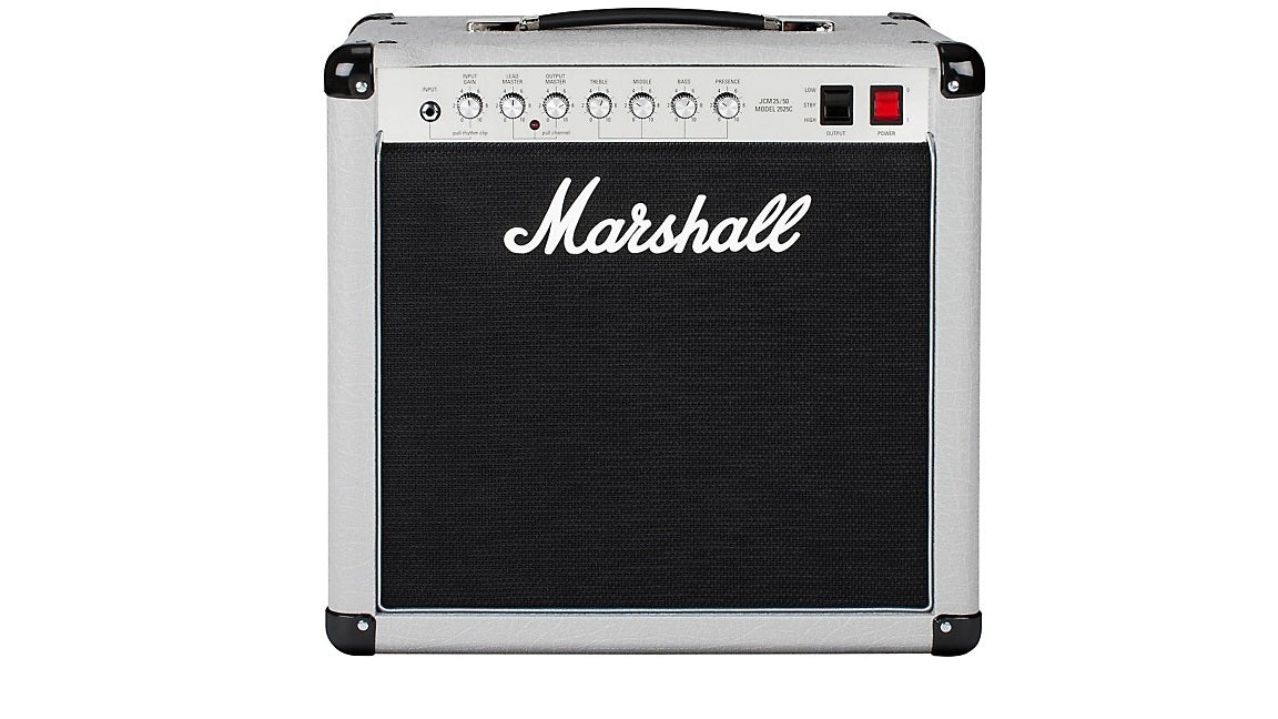 ab...MARSHALL ENGLAND Mini Silver Jubilee 2525C 1x12 Tube Guitar Combo Amp - Silver NEW