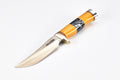 RANDALL USA KNIVES MODEL 3-5" Westinghouse Old Yeller- ALL PURPOSE HUNTER ATTACK KNIFE POLY PEARL/YELLOW MICARTA HANDLE HIGH CARBON STEEL W/SHEATH PRE-OWNED