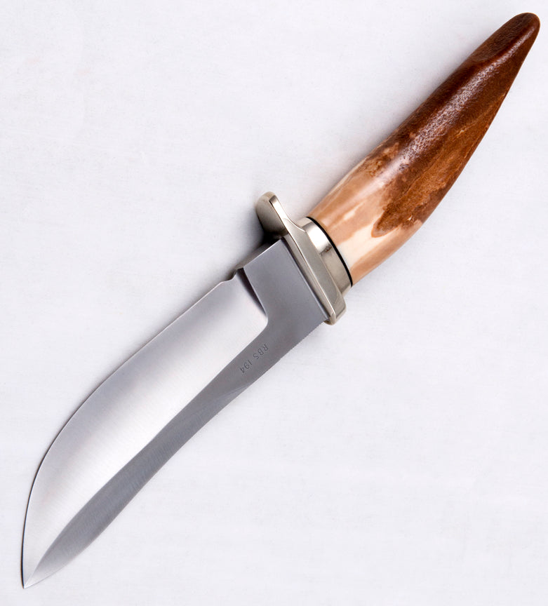 RANDALL USA KNIVES MODEL 5-5.5 ALL PURPOSE FIGHTER KNIFE HIGH CARBON STEEL STAG/ANTLER HANDLE W/SHEATH PRE-OWNED