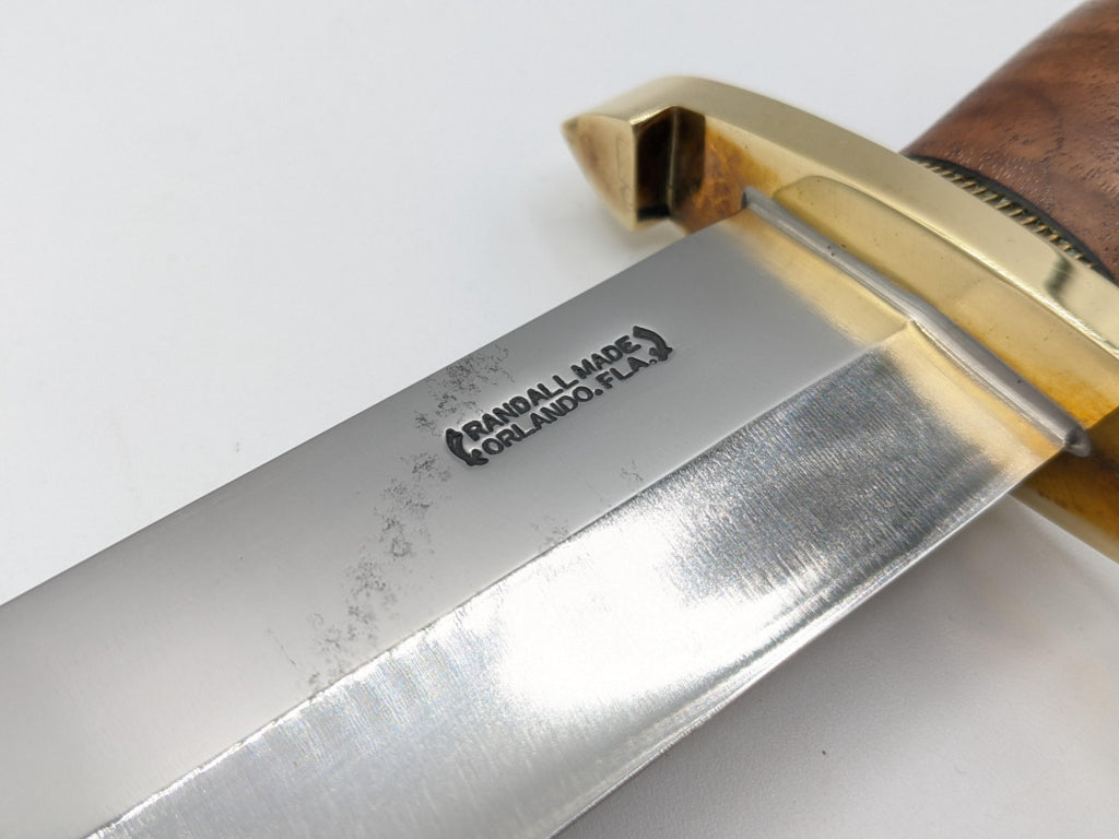 RANDALL USA KNIVES MODEL 12-13 Raymond Thorp Bowie ALL PURPOSE FIGHTER KNIFE HIGH CARBON STEEL W/SHEATH PRE-OWNED