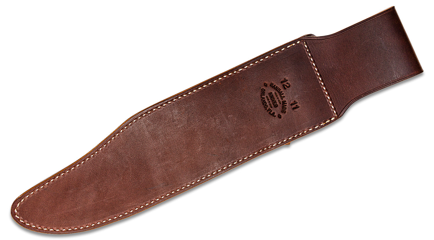 RANDALL USA KNIVES MODEL 12-11 Smithsonian Bowie ALL PURPOSE FIGHTER KNIFE HIGH CARBON STEEL  BURL WOOD Handle W/SHEATH PRE-OWNED