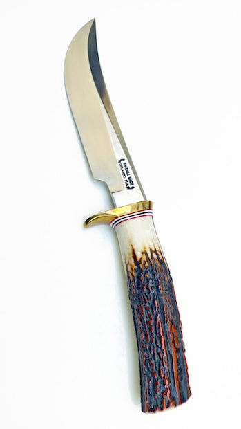 RANDALL USA KNIVES MODEL 5-5.5 ALL PURPOSE FIGHTER KNIFE HIGH CARBON STEEL STAG/ANTLER HANDLE W/SHEATH PRE-OWNED