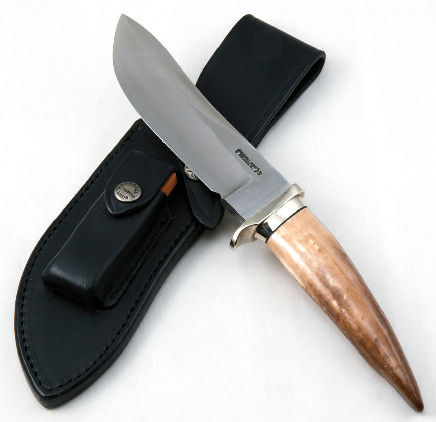 RANDALL USA KNIVES MODEL 5-5.5 ALL PURPOSE FIGHTER KNIFE HIGH CARBON STEEL STAG/ANTLER HANDLE W/SHEATH PRE-OWNED