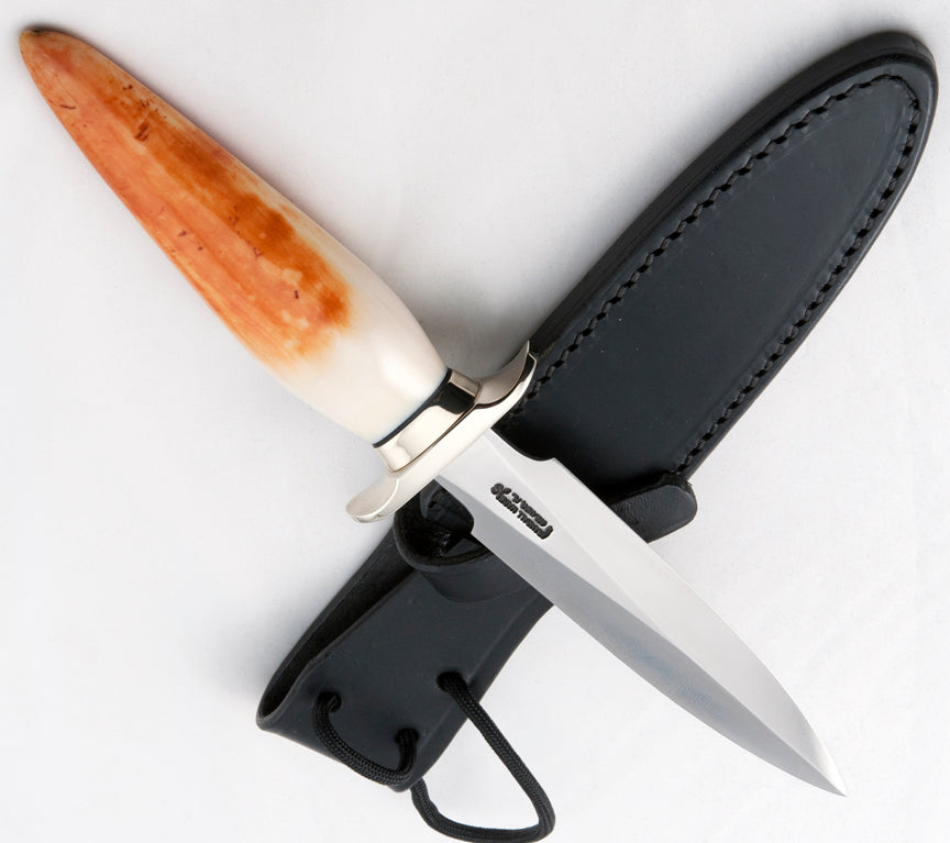 RANDALL USA KNIVES MODEL 2-5 ALL PURPOSE FIGHTER KNIFE HIGH CARBON STEEL STAG/ANTLER HANDLE W/SHEATH PRE-OWNED