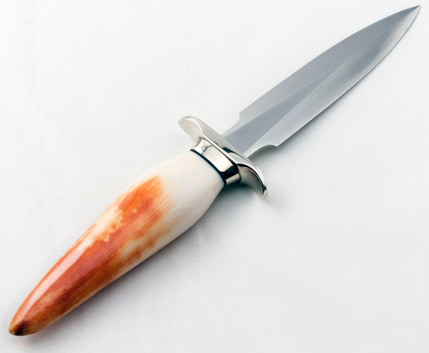 RANDALL USA KNIVES MODEL 2-5 ALL PURPOSE FIGHTER KNIFE HIGH CARBON STEEL STAG/ANTLER HANDLE W/SHEATH PRE-OWNED