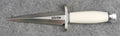 RANDALL USA KNIVES MODEL 13-6 ALL PURPOSE GUARDIAN ARKANSAS KNIFE WHITE MICARTA HANDLE HIGH CARBON STEEL W/SHEATH PRE-OWNED