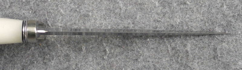 RANDALL USA KNIVES MODEL 13-6 ALL PURPOSE GUARDIAN ARKANSAS KNIFE WHITE MICARTA HANDLE HIGH CARBON STEEL W/SHEATH PRE-OWNED