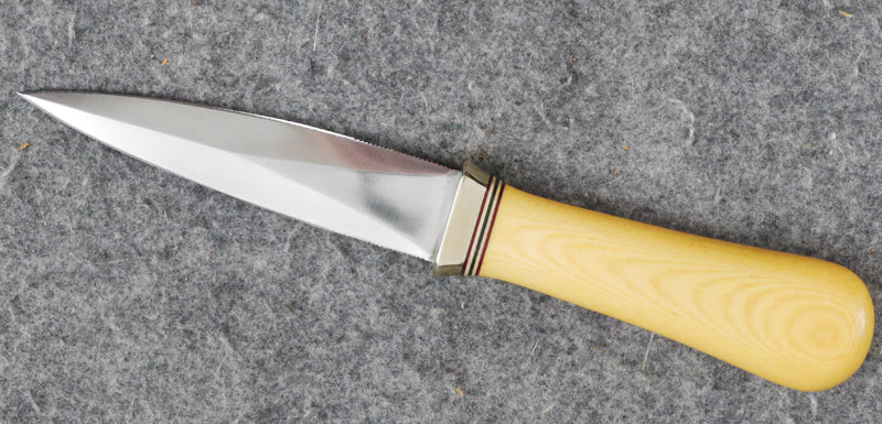 RANDALL USA KNIVES MODEL 24-4 ALL PURPOSE GUARDIAN SURVIVAL KNIFE YELLOW MICARTA HANDLE HIGH CARBON STEEL W/SHEATH PRE-OWNED