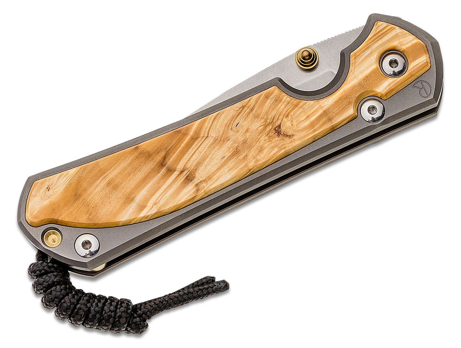 CHRIS REEVE USA Large Sebenza 31 Folding Knife 3.61" CPM-MagnaCut Satin Blade, Titanium Handles with Box Elder Burl Inlays, Frame Lock KNIVE NEW