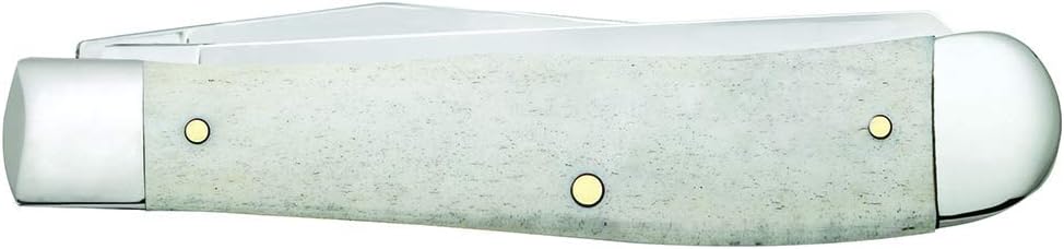 CASE USA WR XX Pocket Knife Patriotic Smooth Natural Bone Trapper Length Closed: 4 1/8 Inches KNIVES NEW