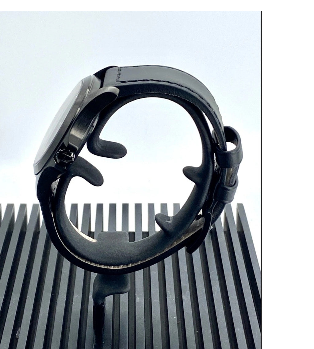 ZZ...HAMILTON SWISS Made Khaki Field Mechnical King Black Dial &amp; Leather Men's Watch H64465733 (Automatic) NEW