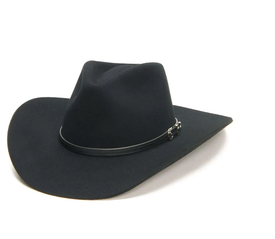 tc...STETSON Men's Seneca 4X Cowboy BLACK Hat WESTERN HAT BRAND NEW
