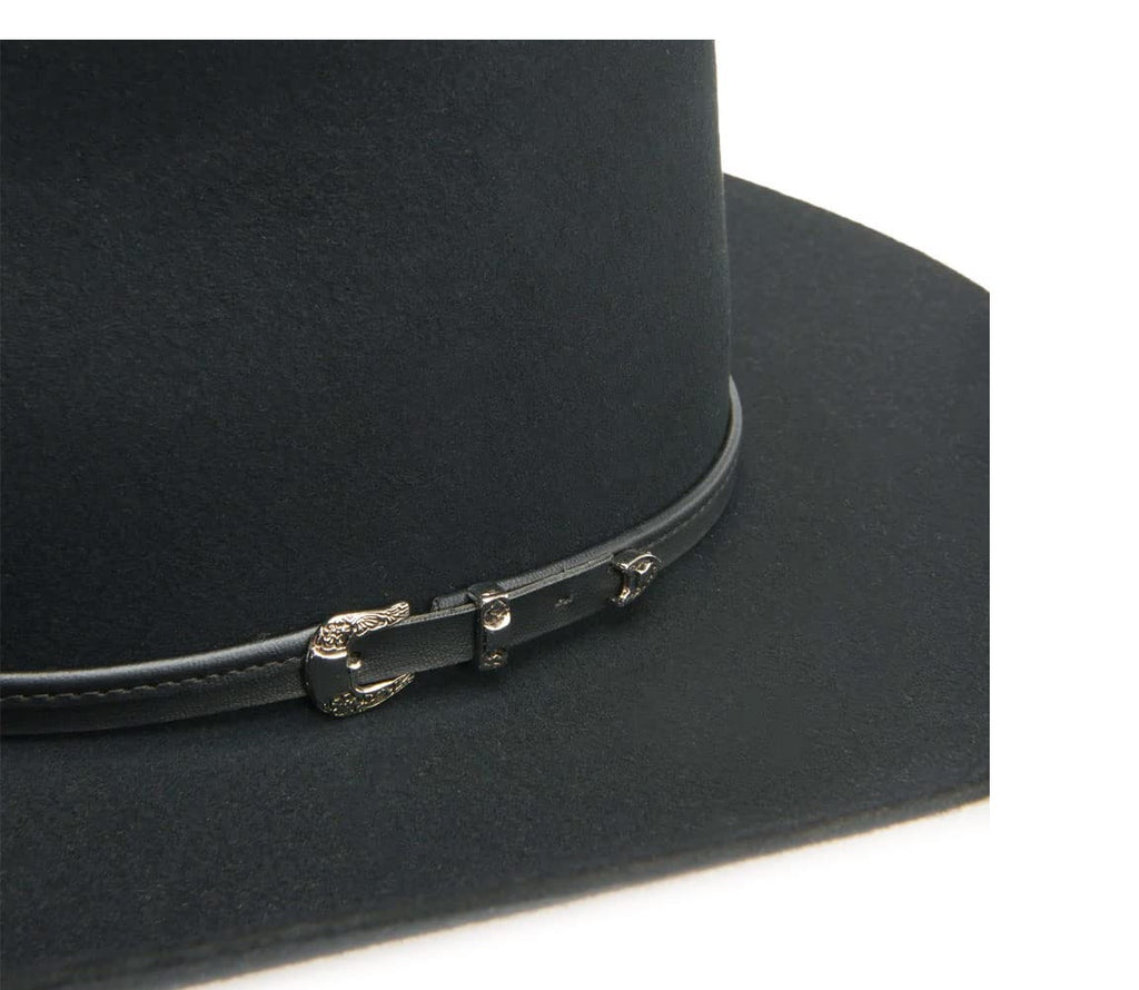 tc...STETSON Men's Seneca 4X Cowboy BLACK Hat WESTERN HAT BRAND NEW