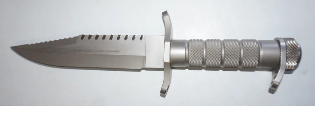 BUCK USA Vintage Buckmaster Buck 184 Stainless Survival Knife FIXED BLADE Hunting Knife w/Sheath PRE-OWNED