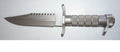 BUCK USA Vintage Buckmaster Buck 184 Stainless Survival Knife FIXED BLADE Hunting Knife w/Sheath PRE-OWNED