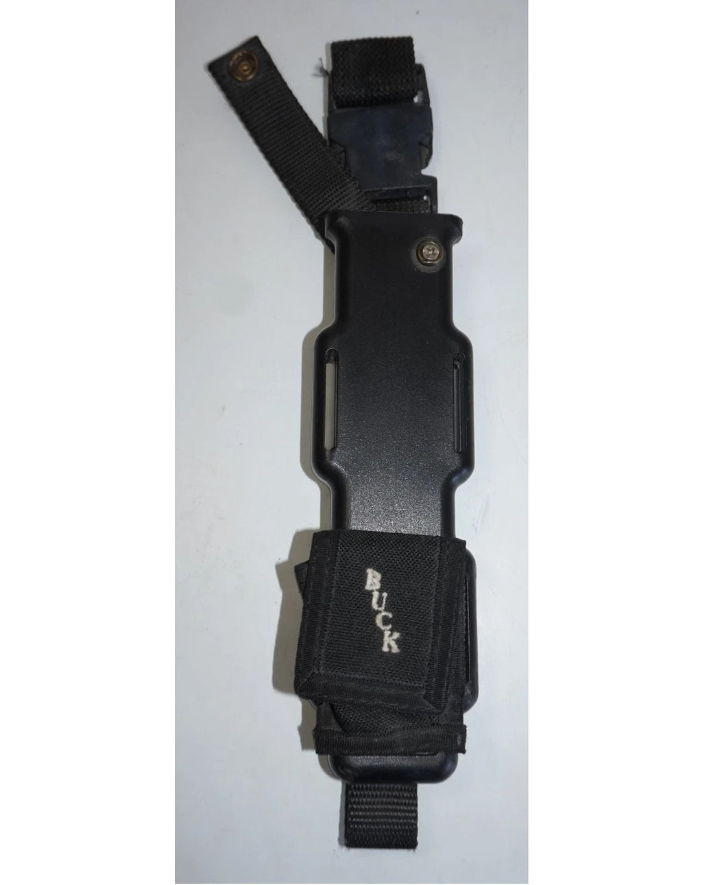 BUCK USA Vintage Buckmaster Buck 184 Stainless Survival Knife FIXED BLADE Hunting Knife w/Sheath PRE-OWNED