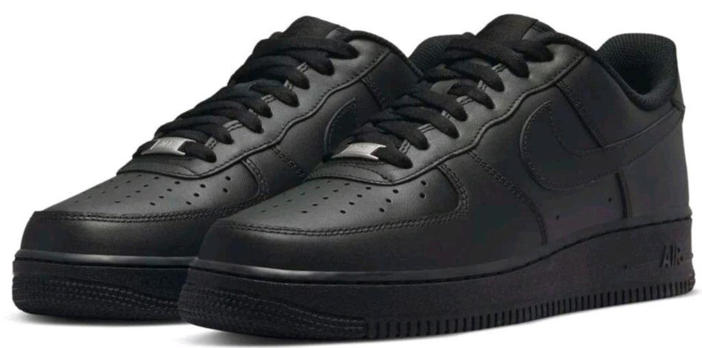 W...NIKE Air Force 1 Low '07 Triple Black Mens Black Sports Sneaker CW2288-001 Size 11 BRAND NEW