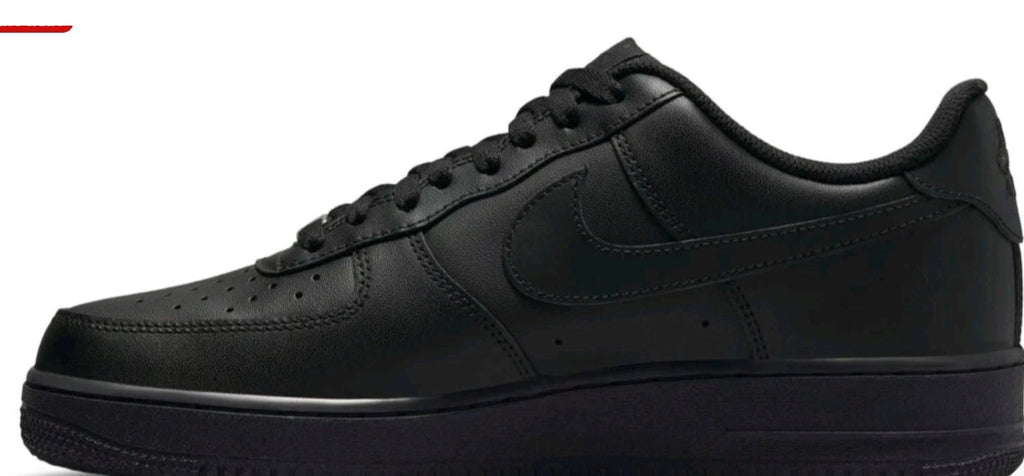 W...NIKE Air Force 1 Low '07 Triple Black Mens Black Sports Sneaker CW2288-001 Size 11 BRAND NEW