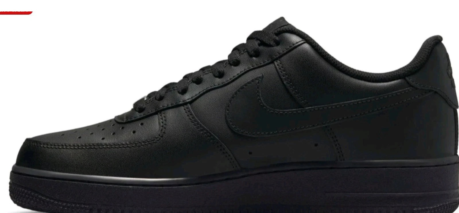 W...NIKE Air Force 1 Low '07 Triple Black Mens Black Sports Sneaker CW2288-001 Size 11 BRAND NEW