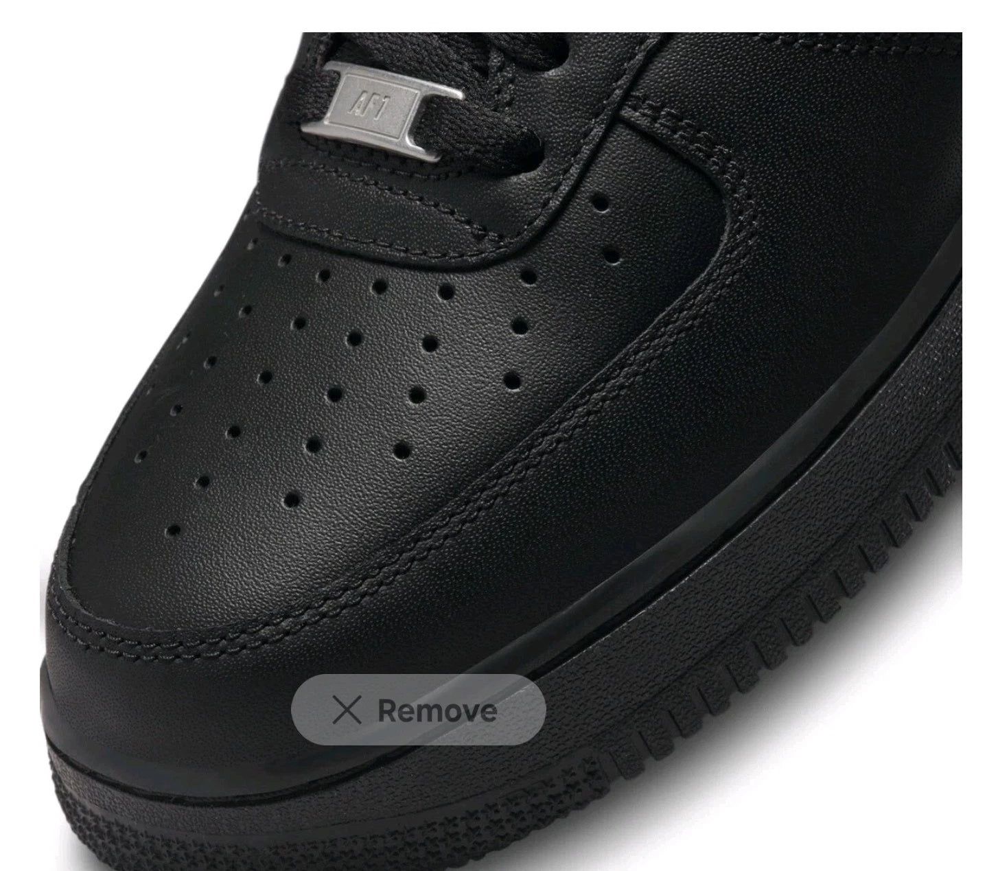 W...NIKE Air Force 1 Low '07 Triple Black Mens Black Sports Sneaker CW2288-001 Size 11 BRAND NEW