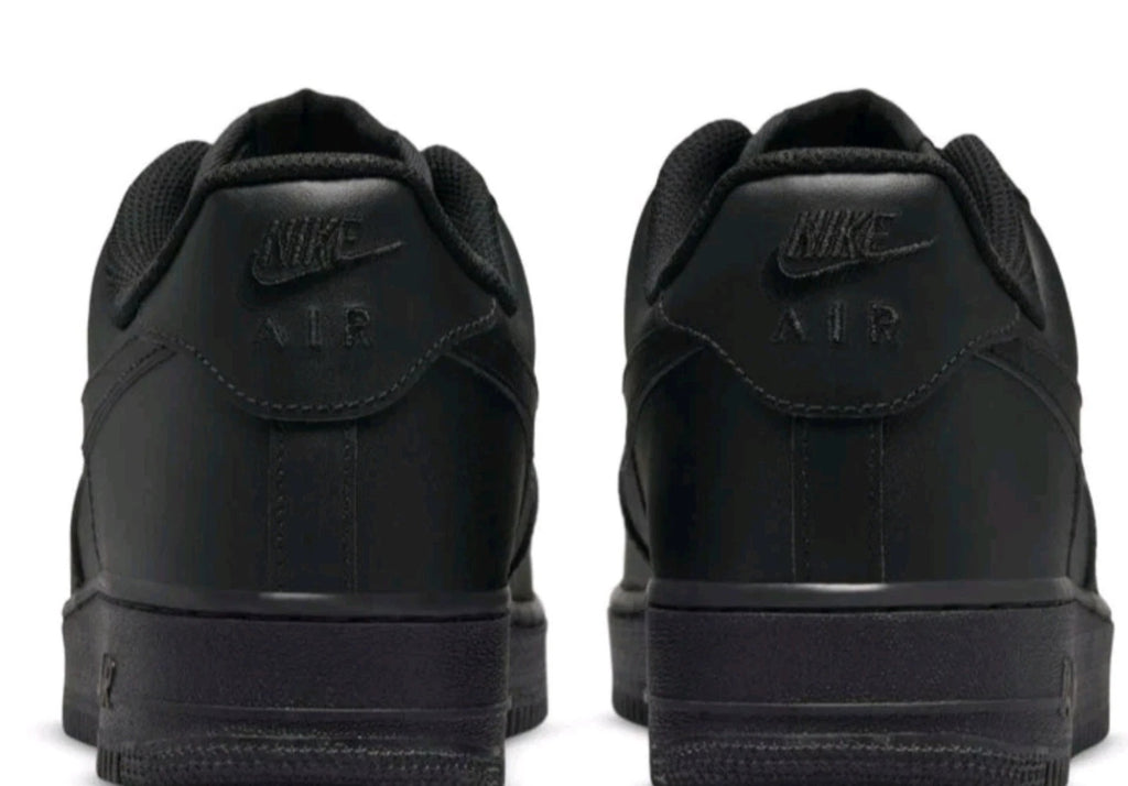 W...NIKE Air Force 1 Low '07 Triple Black Mens Black Sports Sneaker CW2288-001 Size 11 BRAND NEW